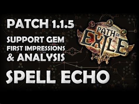 path of exile spell echo|spell echo poe support.